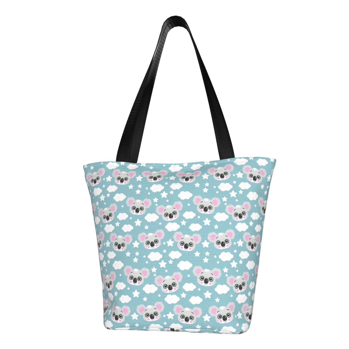 Women Bags In Australia - カスタムかわいいオーストラリアコアラベアベビーグロッサリーショッピングトートバッグ女性キャンバスショルダーショッパーバッグ大容量ハンドバッグ
