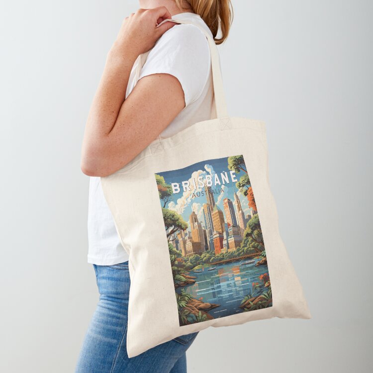 Women Bags In Australia - ブリスベン オーストラリア 旅行 アート ヴィンテージ トートバッグ