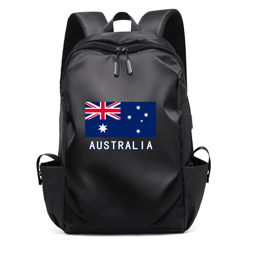 Women Bags In Australia - ガールスクールバッグ大学生女性男性バックパック女性のラップトップレディースバッグオーストラリア国旗パターンプリント旅行 USB バックパック