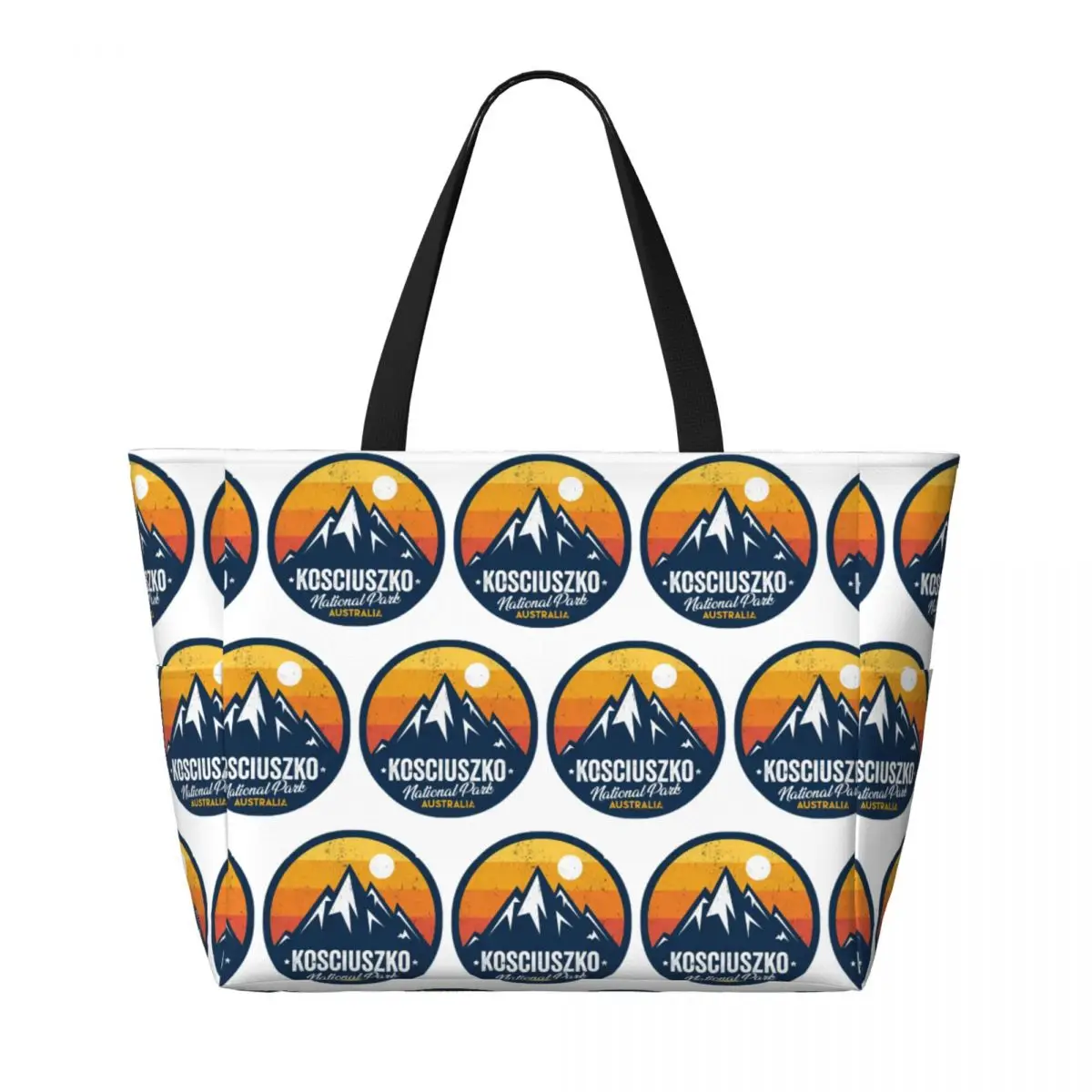 Women Bags In Australia - コシチュシュコ山国立公園 ニューサウスウェールズ オーストラリア ビーチトートバッグ スポーツジム ヨガトートバッグ