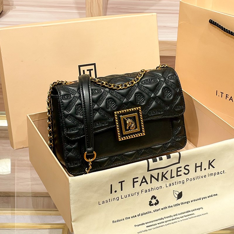 Women Bags High End Brands - ブランドの女性のバッグ 2025 秋と冬の新しいファッションダイヤモンドグリッドデザイナーハイエンドチェーンバッグシングルショルダークロスボディバッグ