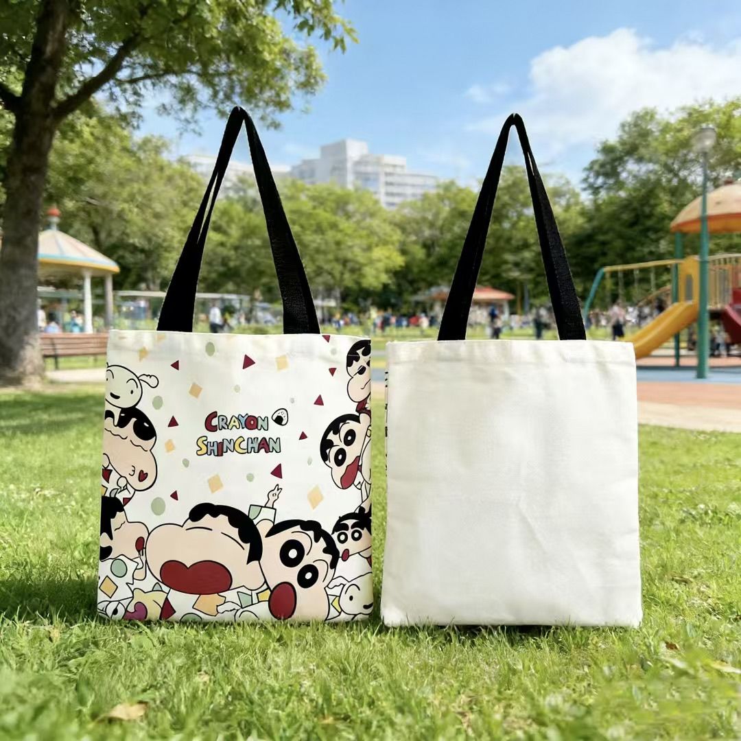 Women'S Bags Everyday - 2026 新クレヨンしんちゃんキャンバストートバッグ大容量女性ハンドバッグシングルショルダーバッグ学生毎日の通勤ショッピングバッグ