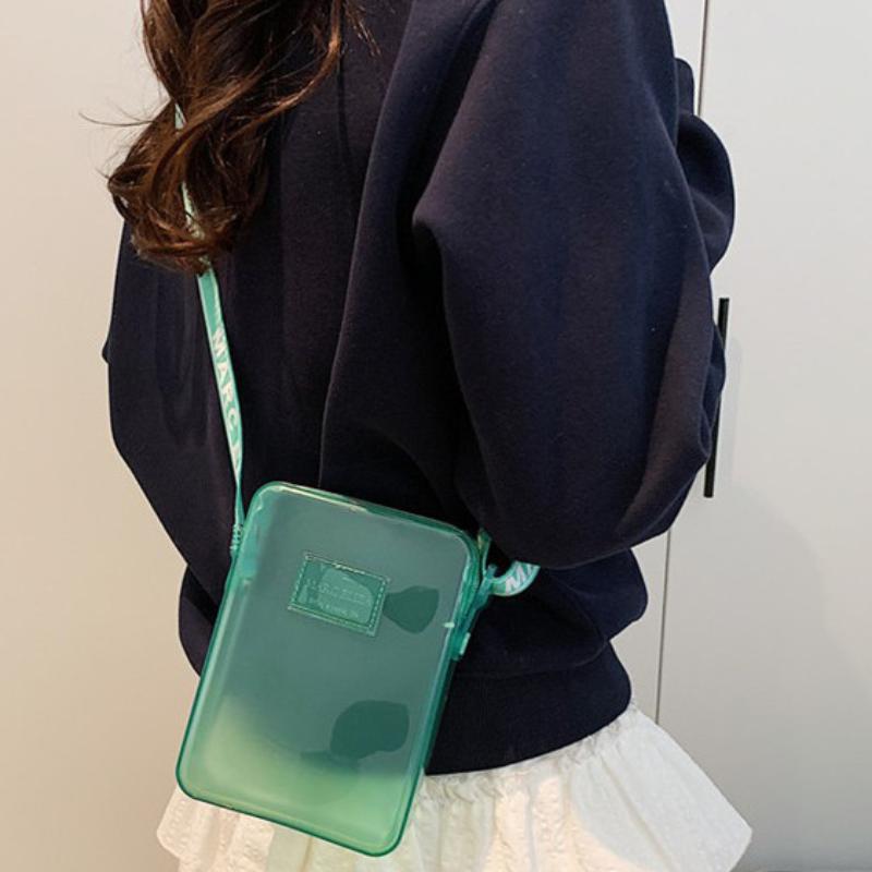 Women'S Bags Everyday - 新しいファッショナブルな PVC メッセンジャーバッグ透明ショルダーバッグ防水スクエアバッグハンドバッグ電話バッグ女性口紅キー収納袋