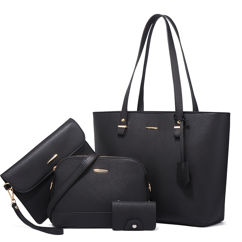 Women'S Bags Everyday - 4点セット ファッション レディースバッグセット 無地 トートバッグ レトロ