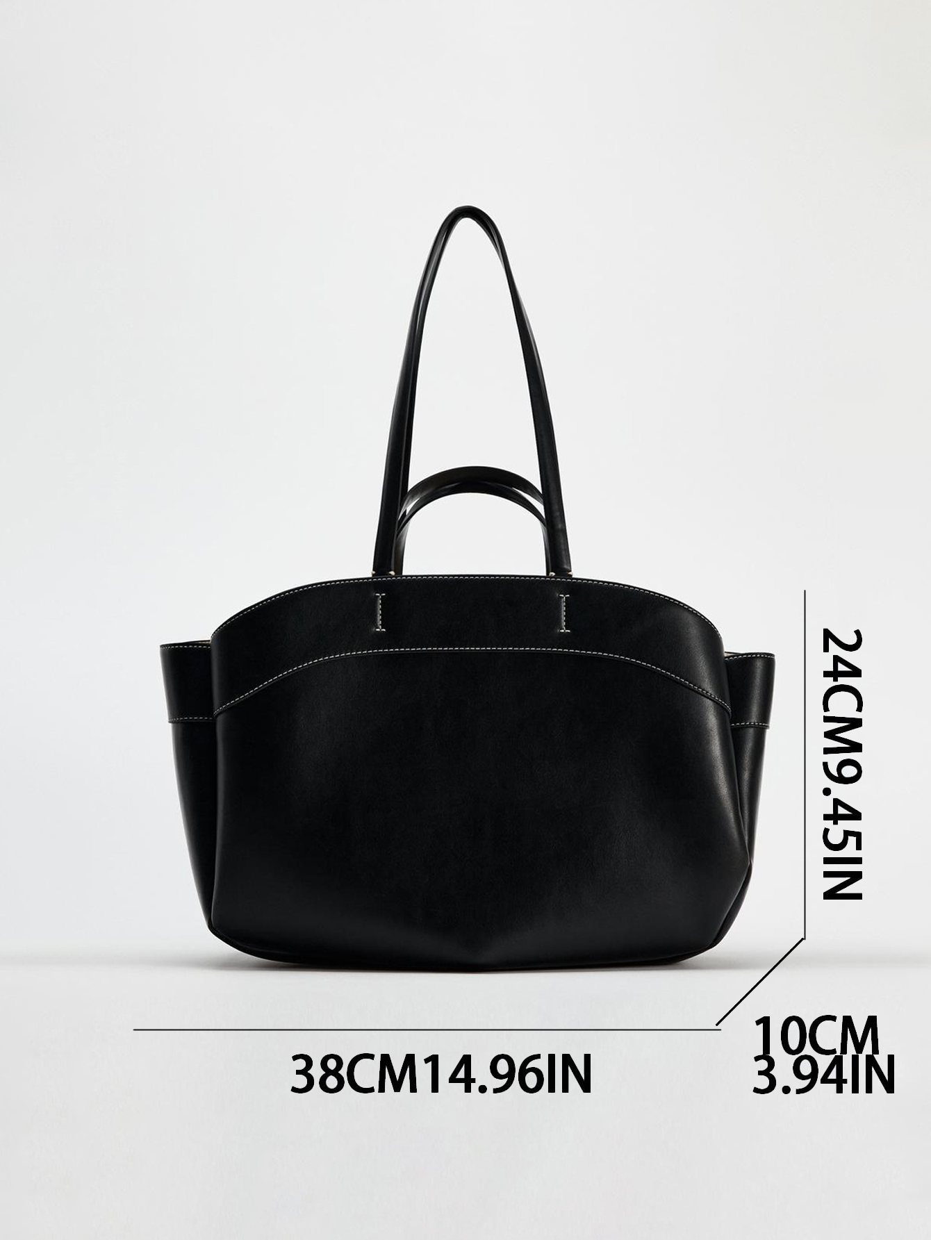 女性トートバッグ脇の下ポーチ大容量 Pu レザーショルダーバ - Women Bags Zara のレビューと価格