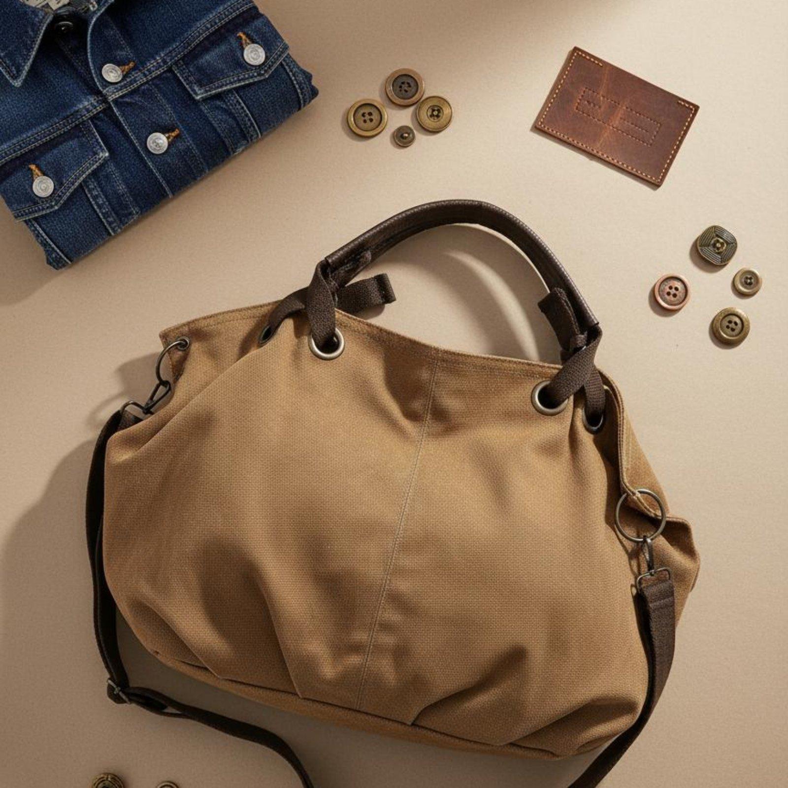 キャンバス キャリーオール ヴィンテージ ワークウェア オー - Women Bags For Office Use のレビューと価格