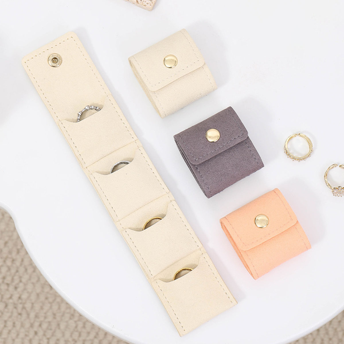 ポータブルマルチポケットジュエリーロールバッグ、旅行や日常使 - Women Bags For Office Use のレビューと価格