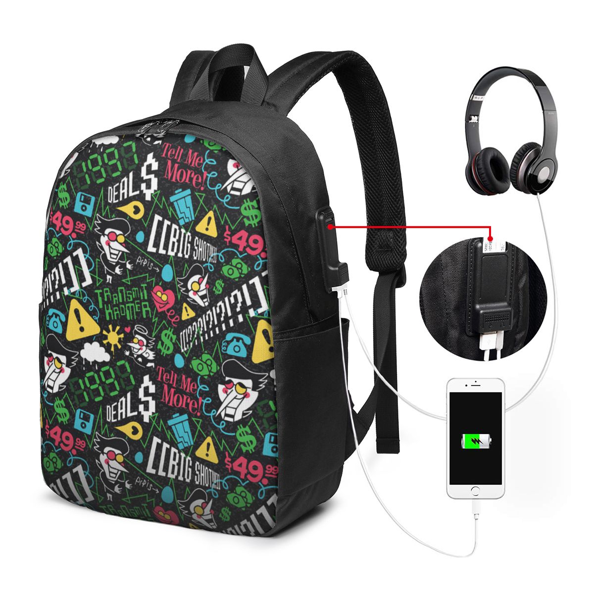 Deltarune SPAMTON G バックパック旅行ノー - Women Bags For Women のレビューと価格