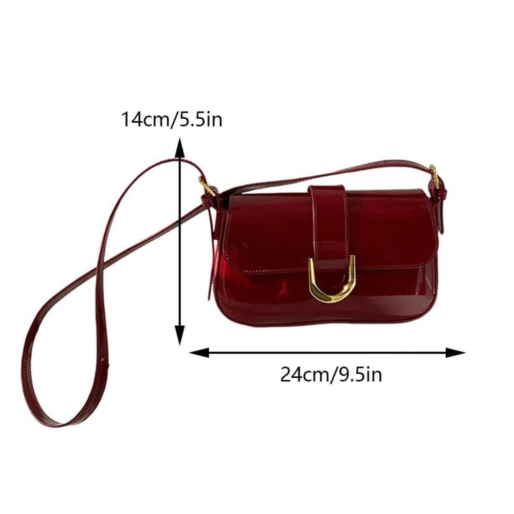 クラシック PU レザーホースシューバックルカジュアルクロス - Women Bags Zara のレビューと価格