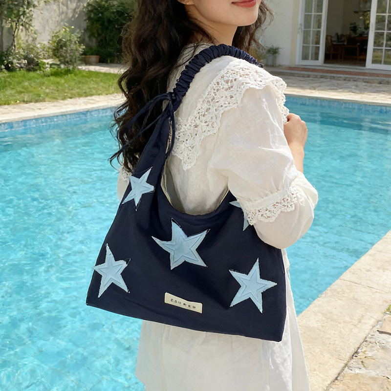 2026年新作 韓国スター刺繍入りキャンバストートバッグ レ - Women Bags For Office Use のレビューと価格