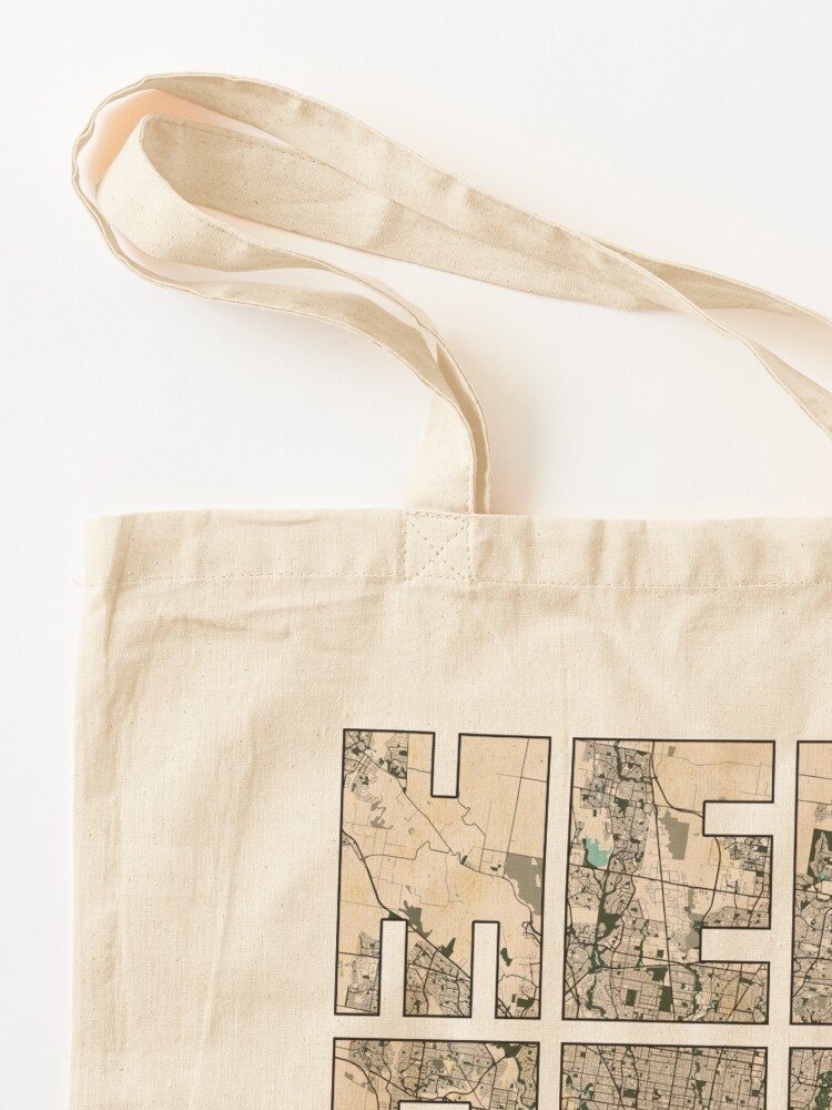オーストラリア・メルボルン市地図 - ヴィンテージトートバッ - Women Bags In Australia のレビューと価格