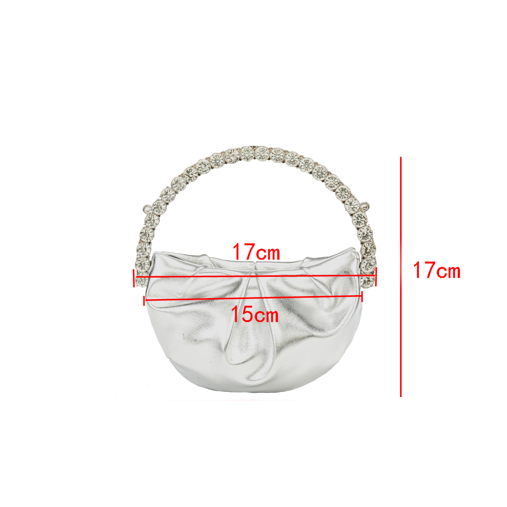 女性のための光沢のあるクリスタルストーンハンドバッグ,高級デ - Women Bags Zara のレビューと価格