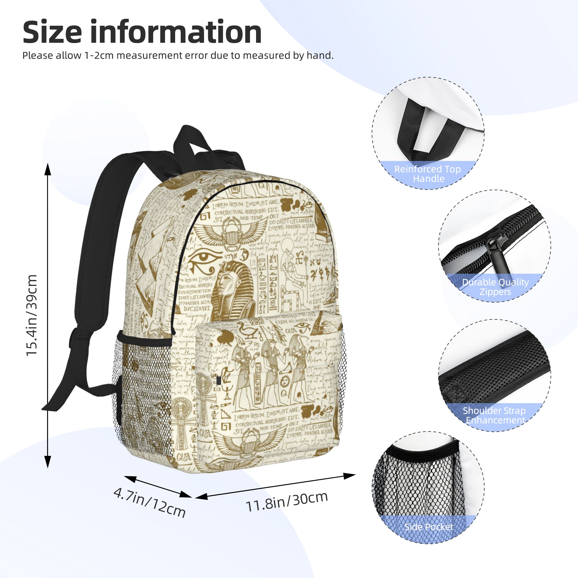 古代エジプトの神ホルスとアヌビスエジプトのファラオバックパッ - Women Bags Egypt Sale のレビューと価格