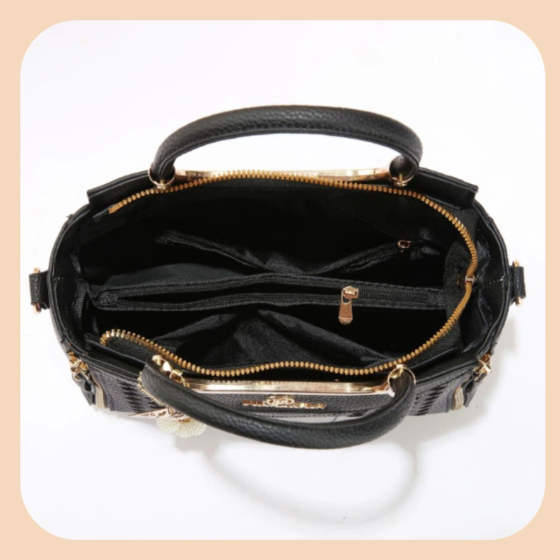 ライチ柄PUレザー製の3ピースハンドバッグセット。 この無地 - Women'S Bags Everyday のレビューと価格