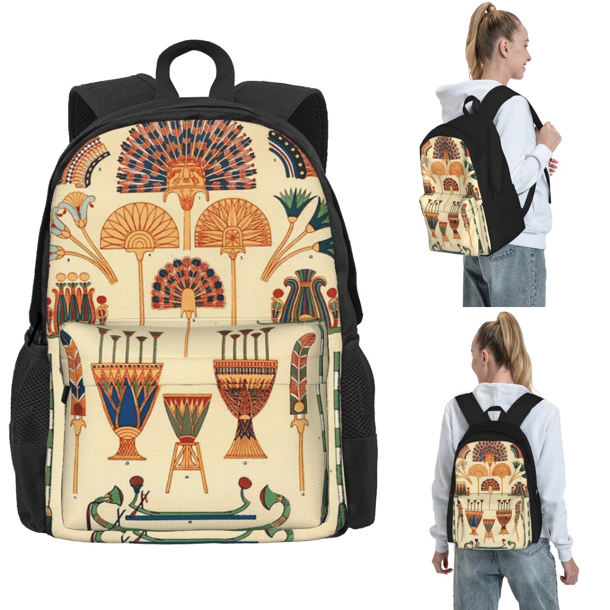 古代エジプトバックパックホットセールデイパック大容量子供ブッ - Women Bags Egypt Sale のレビューと価格