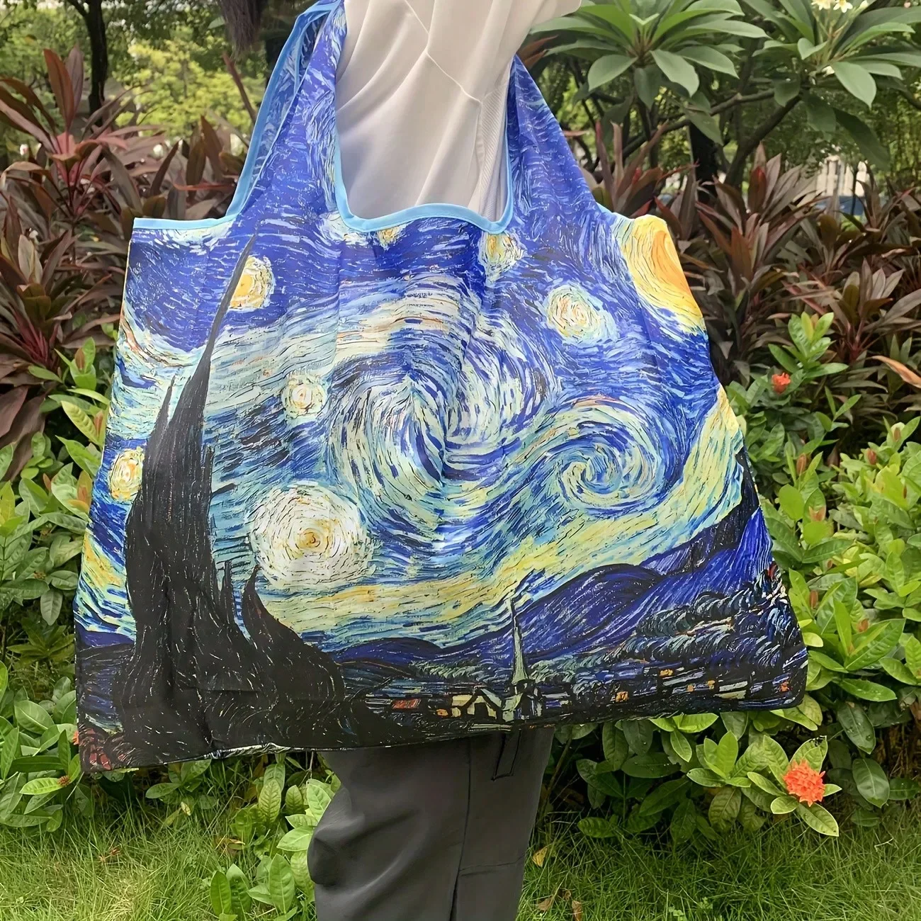 女性用大容量折りたたみトートバッグ、スタイリッシュな柄入りシ - Women Bags For Office Use のレビューと価格