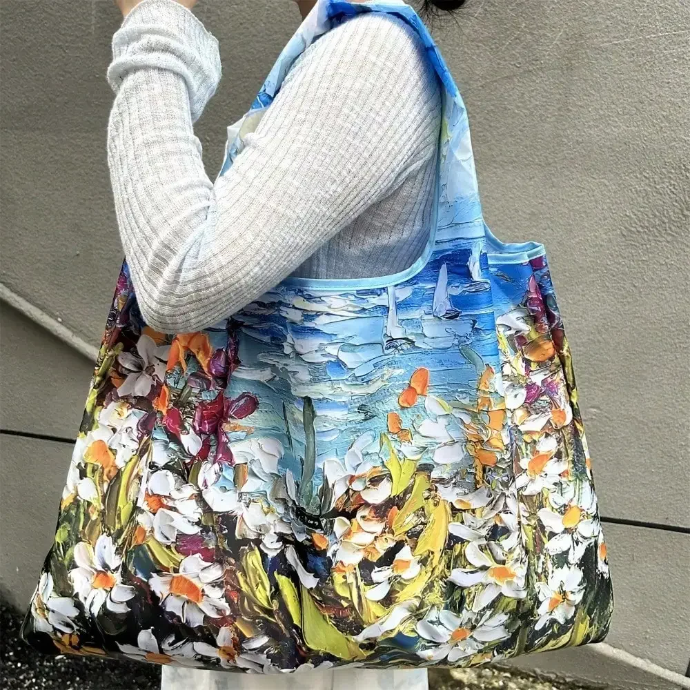 女性用大容量折りたたみトートバッグ、スタイリッシュな柄入りシ - Women Bags For Office Use のレビューと価格