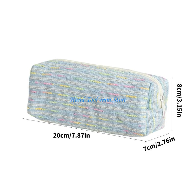 H37F カラフルな生地の鉛筆ケース大容量鉛筆ポーチ学校オフ - Women Bags For Office Use のレビューと価格
