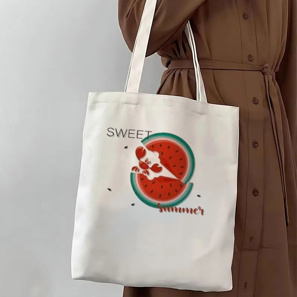 レトロなイラストプリントのリラックステーマグラフィックバッグ - Women Bags For Office Use のレビューと価格