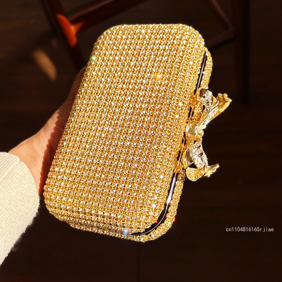 真新しい輝くダイヤモンドがちりばめられたハイエンド宴会用ハン - Women Bags High End Brands のレビューと価格