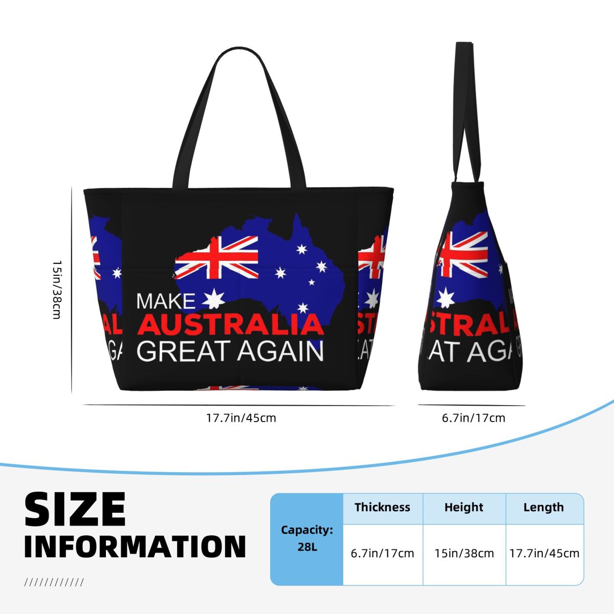 オーストラリアを再び偉大にしよう ビーチトートバッグ スポー - Women Bags In Australia のレビューと価格
