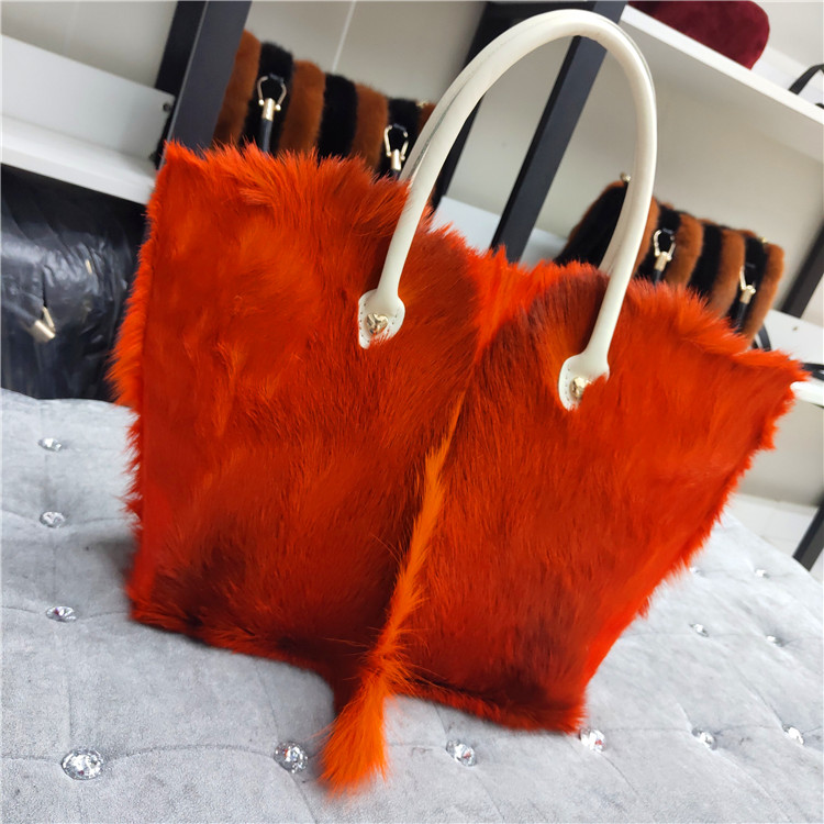 女性用レザーハンドル付きウールカシミヤトートバッグ,大容量シ - Women Bags High End Brands のレビューと価格