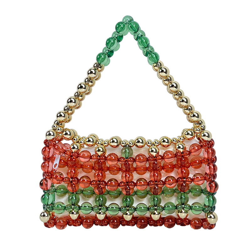 ファッショナブルなレトロな手織りマルチカラービーズ女性のイブ - Women Bags High End Brands のレビューと価格