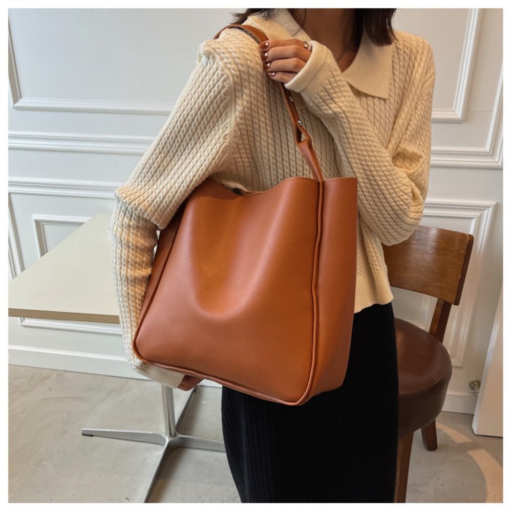 女性用大容量PUレザーハンドバッグ,トラベルバッグ,ショルダ - Women Bags Zara のレビューと価格