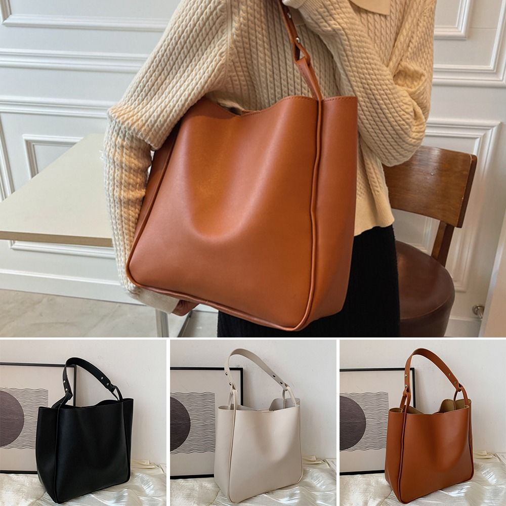 女性用大容量PUレザーハンドバッグ,トラベルバッグ,ショルダ - Women Bags Zara のレビューと価格