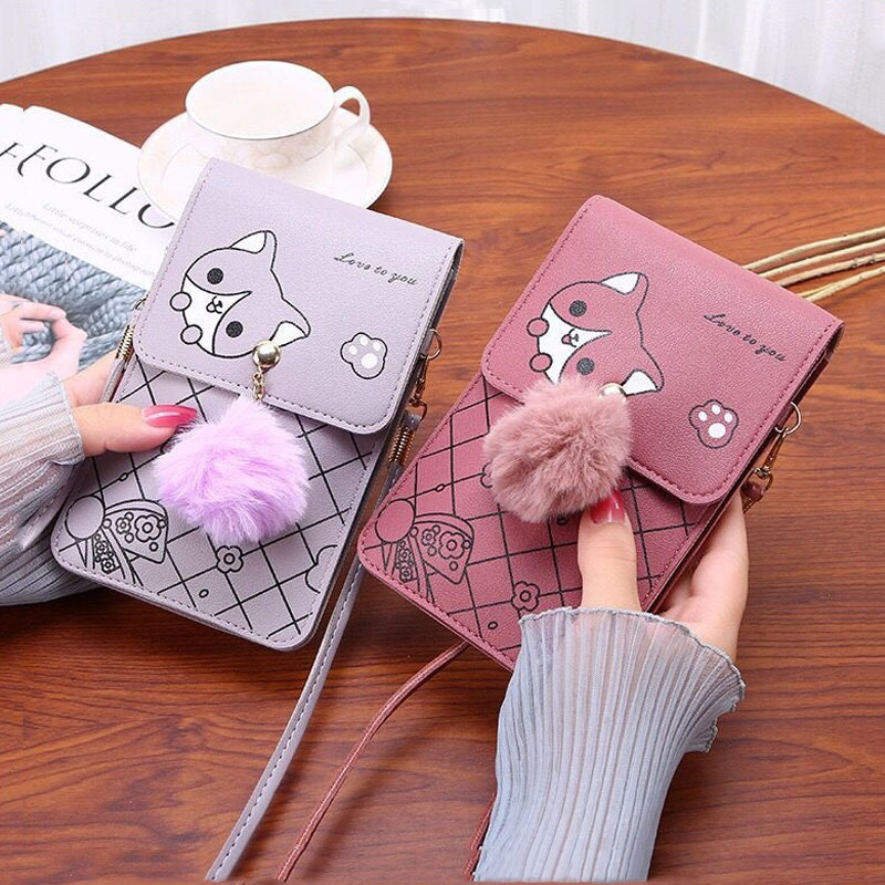 かわいい漫画柄のタッチスクリーン対応スマホバッグ 女性用 - - Women'S Bags Everyday のレビューと価格