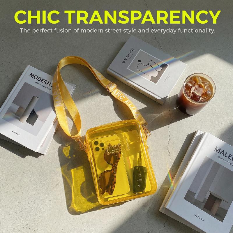 新しいファッショナブルな PVC メッセンジャーバッグ透明シ - Women'S Bags Everyday のレビューと価格