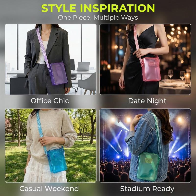新しいファッショナブルな PVC メッセンジャーバッグ透明シ - Women'S Bags Everyday のレビューと価格