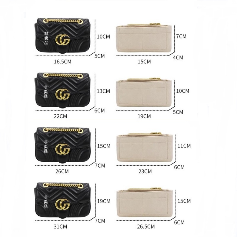 バッグオーガナイザー グッチ マーモント 22 26 31  - Women Bags For Women のレビューと価格